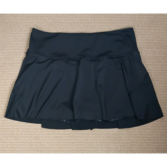 Athleta Dresses & Skirts - Athleta Ace Tennis Skort 13.5" Women's  size L Athletic Black Skirt Tennis Golf